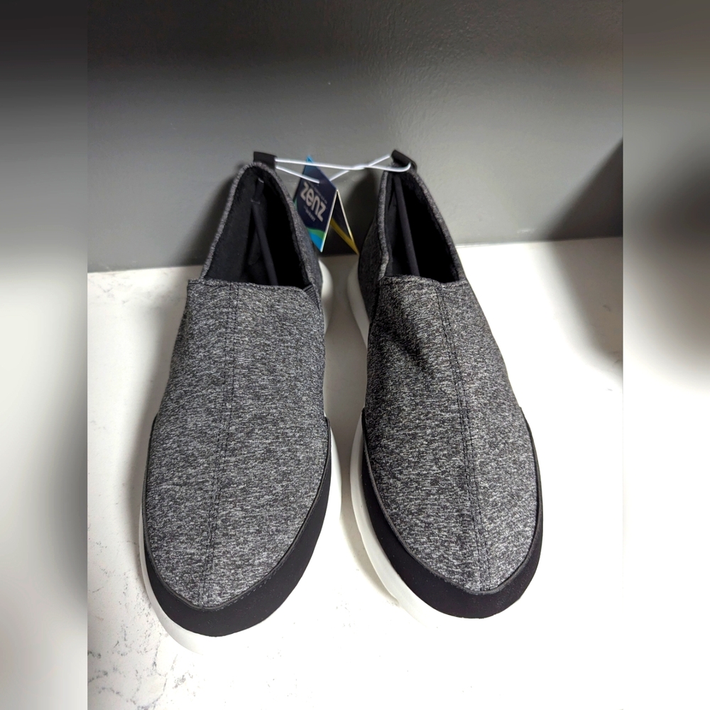 Men's Gray Slip-On Shoes Sz 12